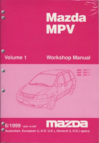 Haynes Workshop Manual Mazda MPV 1989-1998 Service Repair 